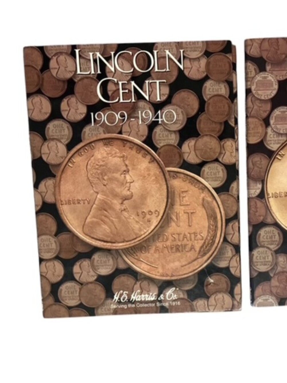 Lincoln Wheat Penny Collection Books-1909 to 1974-Incomplete with 61 coins